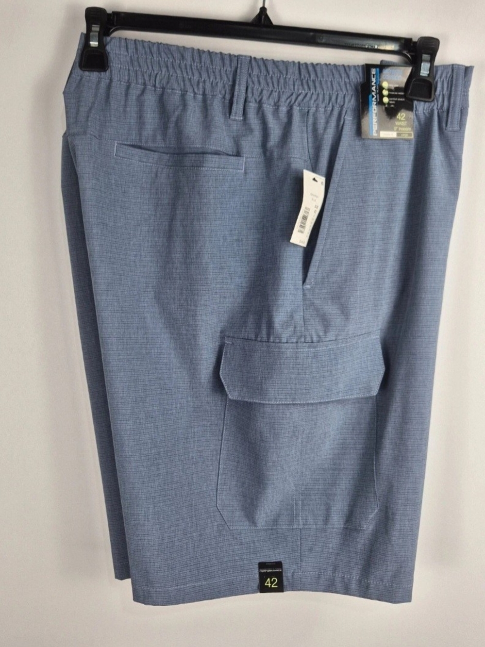 Roundtree Yorke Men's Shorts Size 42 Comfort Moisture Wicking Stretch Blue 09 - Picture 8 of 10